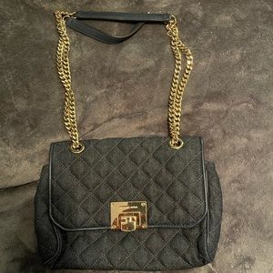 Michael Kors denim chain strap shoulder bag EUC